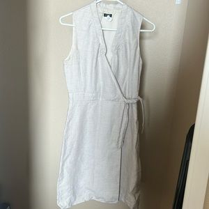 J.Crew light tan/beige linen dress Size 2